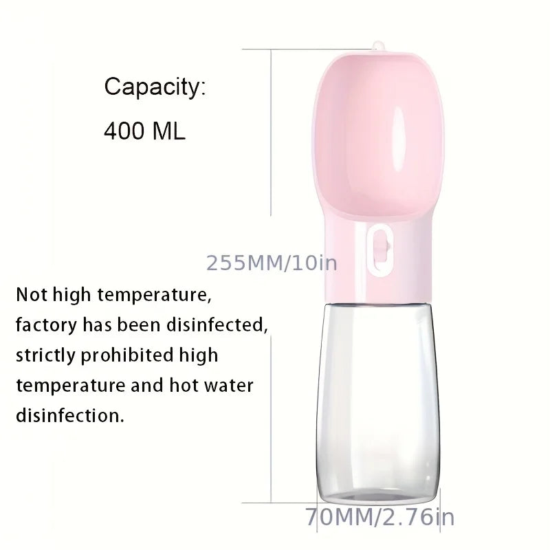 Portable Dog Water Bottle Leakproof Pet Drinking Bottle with Bowl for Travel Outdoor Activities Pet Supplies Feeder Water Bottle