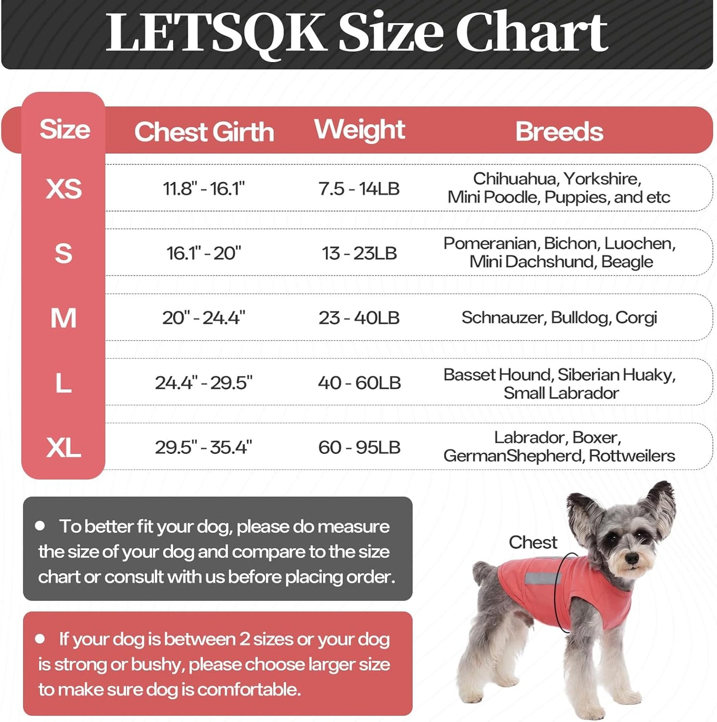Dog Anxiety Calming Vest, Gentle Compression Anxiety Suit for Dogs, Breathable Dog Calming Wrap for Separation Anxiety, Thunder, Fireworks, Vet Visits, Pink XL